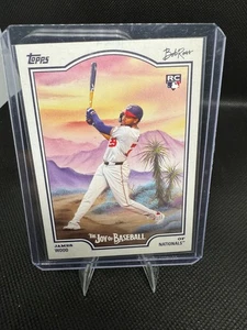 2025  Topps x Bob Ross the Joy of Painting James Wood (RC) - Picture 1 of 2