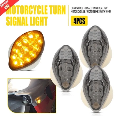 4x LED Flush Mount Front Turn Signal Blinker For Honda CBR600RR CBR600F4/F4i Foto 1 de 4