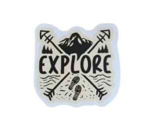 Pegatina Explore senderismo naturaleza camping al aire libre - Imagen 1 de 1