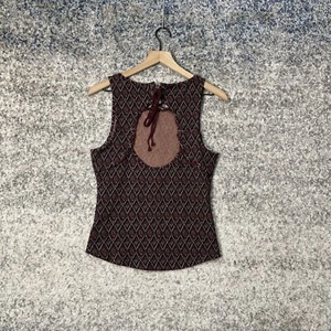 Free People Purple Bright Side Open Lace Up Back Tank Top Size Medium - Picture 1 of 8
