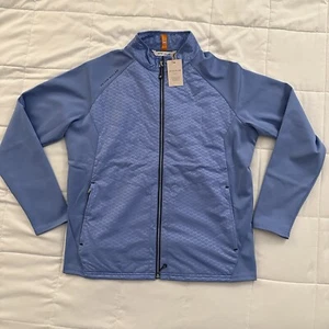 Peter Millar Merge Elite Hybrid Full Zip Jacket | Mens sz Medium | Blue | New - Picture 1 of 8