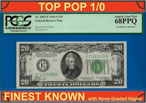 1934A $20 Federal Reserve Note PCGS 68PPQ TOP POP 1/0 highest graded Richmond - Picture 1 of 4