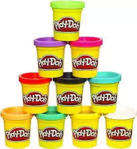 Compuesto de modelado masa de juego no tóxica colores surtidos niños pequeños juguetes paquete de 10 - Imagen 1 de 3
