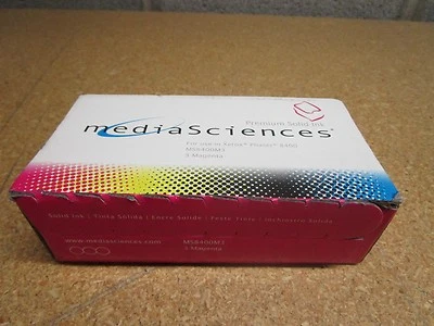 Lote de 5 Media Sciences MS8400M3 para Xerox Phaser 8400 cartucho de tinta magenta novo - Imagem 1 de 4