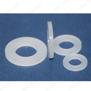 PVDF Plastic Flat Washers Insulation M3 M4 M5 M6 M8 M10 M12 M14 M16 M20 - Picture 1 of 6
