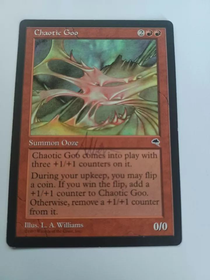 Chaotic Good Tempest Ed  Signed by L.A. Williams MTG Magic the Gathering - Image 1 of 1