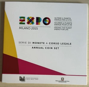 5,88 euros KMS Italia con 2 euros conmemorativos Expo Milán 2015 sello brillante - Imagen 1 de 4