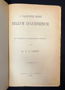 C. Sallustii Crispi Bellum Catilinae & Bellum Iugurthinum, 1892 Leiden Edition - Imagen 1 de 7