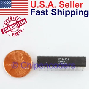 1/5 piezas IDT 74FCT841BP 10 bits pestillo no inversor interfaz bus CMOS IC DIP - Imagen 1 de 7