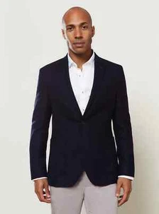 Forth Slim Fit Jacket in Navy Wool and Cashmere 46 3RG Slim Fit - Picture 1 of 5
