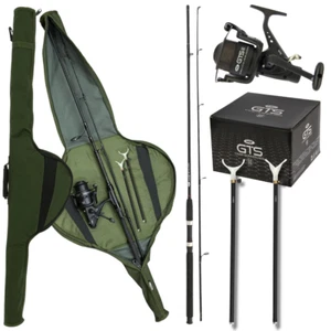 Carp Fishing Stalking Rod And Reel Set Up. Rods NGT GTS Reels Rod Rests Fishing - Picture 1 of 8
