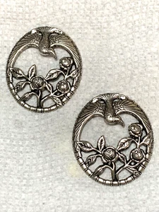 *HOT INVENTAR SALE* LOT OF 2 PCS VTG. SILBER 47 X 40 MM KOLIBRI PRÄGUNGEN - NOS - Bild 1 von 9