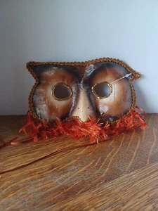 Halloween Carnival Mask Mardi Gras Owl Eye Mask - Picture 1 of 4