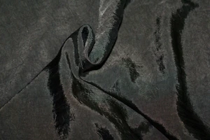 1 Metre - CHARCOAL Taffeta Sateen Fabric, Crush Detail, 118cm Wide - Picture 1 of 3