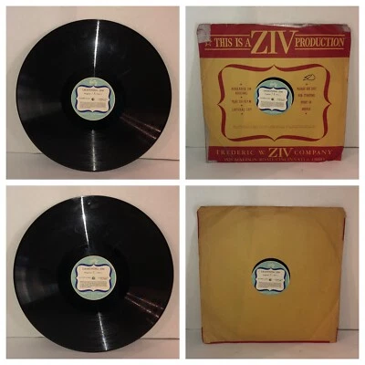 LIGHTNING JIM 16" Radio Transcription Disc 40s In Sleeve Program 11 & 12 Part 2 Foto 1 de 4