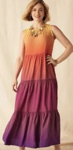 Matilda Jane Womens Enchanted Garden Waikiki Ombre Maxi Dress Size Medium New - Picture 1 of 2