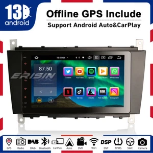 8-Core Android 13 Carplay FM 64GB Car Stereo Mercedes C/CLC/CLK-Class W203 W209 - Picture 1 of 14