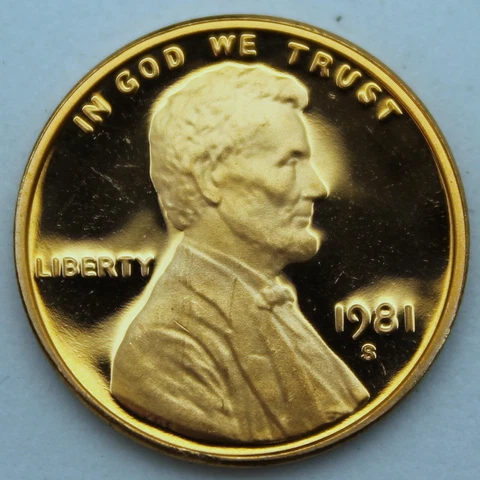1981-S Type 1 Proof Lincoln Cent Cover