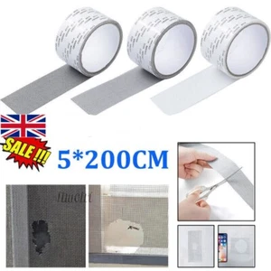 2M/Roll Anti-Insect Fly Bug Mosquito Door Window Net Repair Screen Patch Tape UK - Picture 1 of 22