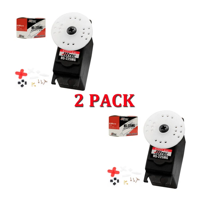 Hitec HS-225MG Mighty Mini Metal Gear BB Servo U 2-PACK HS225MG / HS225 / 225MG - Image 1 of 1