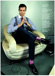 Patrick Schwarzenegger Patrick Bateman American Psycho magazine CLIPPING photo - Imagen 1 de 1
