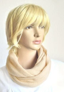 Hand made 100% cashmere women's creamy snood scarf - Picture 1 of 5