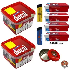 ducal Volume Volumentabak Eimer 2x 170g, 800 ducal Hülsen, Ascher, Feuerzeuge - Bild 1 von 6