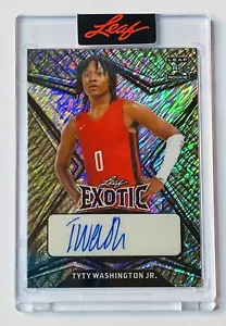 2022-23 Hoja Exótica Auto Elefante Brillo Tyty Washington Rockets XRC 7/7 - Imagen 1 de 2