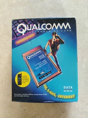 Tarjeta de fax/módem Qualcomm Data On The Go PC 33,6 Kbps caja al por menor NUEVA caja abierta Foto 1 de 4
