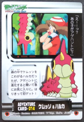 Wurmple & May Pokemon ADVENTURE Card Japanese Nintendo Game Rare 014 F/S - Image 1 of 4
