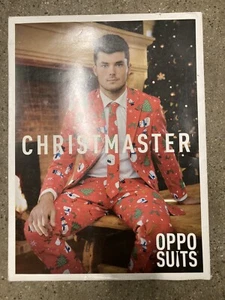 Men's Oppo Suits Christmaster Suit Size 38 Sport Coat Pants Tie Ugly Christmas  - Picture 1 of 8