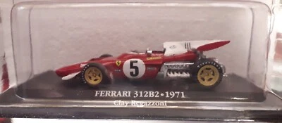 Die cast 1/43 F1 Ferrari 312 B2 1971 C. Regazzoni by Atlas nuovo scatola aperta - Immagine 1 di 4