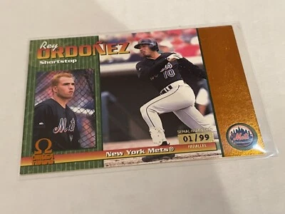 Cartão de cobre REY ORDONEZ 1999 Pacific Omega #155 New York Mets #01/99!!! eBay 1/1 - Imagem 1 de 2