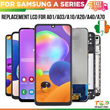 For Samsung A01,A03,A10,A12,A13,A20,A22,A50,A70,A72 Replacement LCD Screen Black