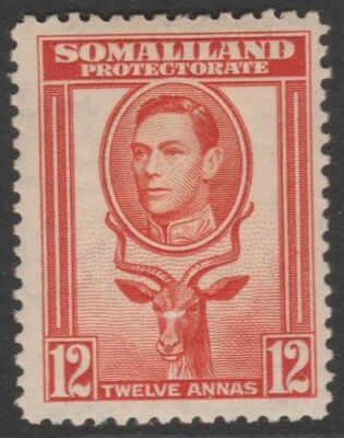 British Somaliland MINT GVI 1938 12a red-orange sg100 - Image 1 of 2