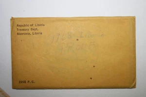 1968 P.C. Proof Set From Republic Of Liberia Tresury Dept. (NUM7394) - Picture 1 of 4