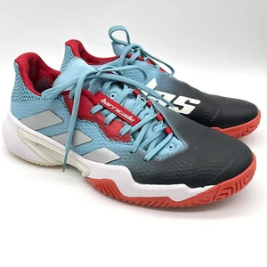 Scarpe da tennis e pickleball Adidas Barricade da donna taglia 9 bianco blu HP7415 - Foto 1 di 9