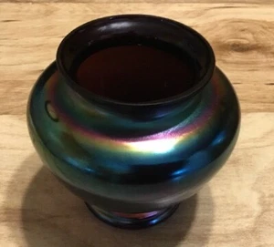 Beautiful Blue Art Glass Vase - Picture 1 of 5