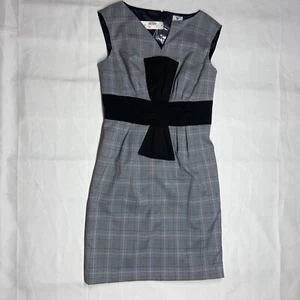 Worthington Gray Plaid Women's Sheath Dress Size 10 Brand New With Tags - Picture 1 of 12