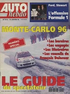 AUTO HEBDO Nr. 1016 10.01.1996 FÜHRER MONTE CARLO ALFA 145 HONDA CIVIC VTI LIGIER - Bild 1 von 1