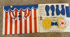 Vintage Clown Cut & Sew Pajama Bag Craft Fabric Panel Pillow Toy Doll UNCUT