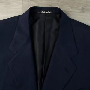 Pal Zileri Vtg Blazer Men's 42R Classic Fit (44) Wool & Cashmere 3 Btn Ventless - Picture 1 of 18
