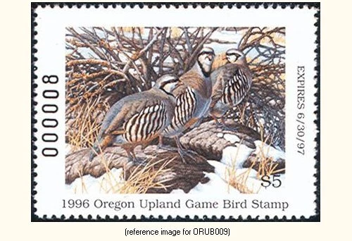 D2K Oregon Upland Bird 1996-7 $5 - Image 1 of 1