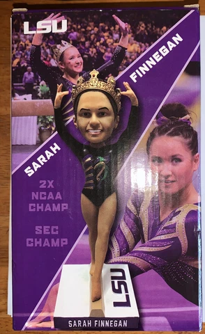 Sarah Finnegan Bobble Head Figure Nodder LSU Gymnastics SEC National Champion Cover