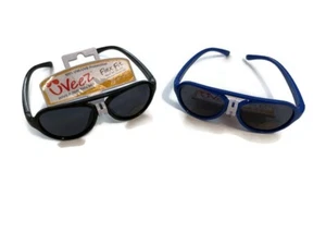 UVeez Flex Fit Blue and Black Sunglasses Kids 4+yrs - Picture 1 of 8