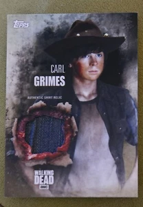 The Walking Dead AMC camicia autentica reliquia di Carl GRIMES - Foto 1 di 2