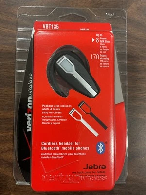 Jabra Bluetooth Universal Headset VBT135 Verizon Wireless for Mobile Phones NIB - Image 1 of 2