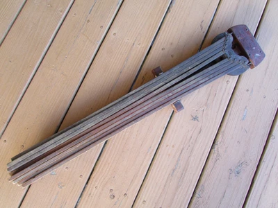 Antique Primitive Wood Folding Wall Mount 8 Arm CLOTHES DRYER Laundry  RACK - Image 1 of 4