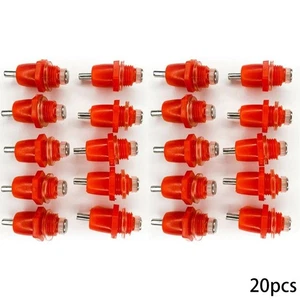 20Pcs Chicken Drinker Water Waterfowl Plastic Duck Hen Poultry Feeder Duck - Picture 1 of 5