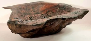 Vintage Australian Burl Wood Bowl Hand Carved Natural Timber Sculpture 38cm - Bild 1 von 7